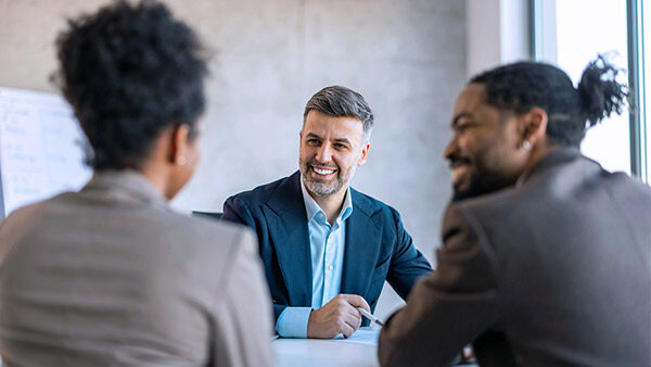 family wealth advisor meeting with clients